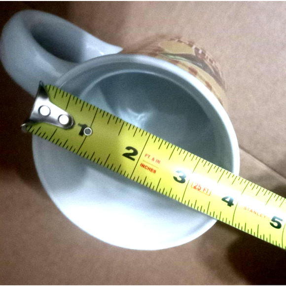 Coca-Cola yellow and red checked coffee mug by Gibson - Picture 5 of 6